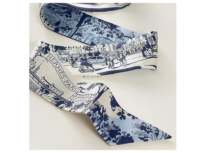 Hermès Twilly in seta l'Ombre des Boulevards - vista 4