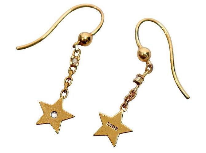 Orecchini Dior Star Gold - vista 4
