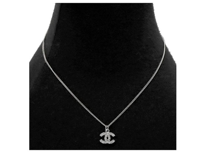Chanel Collana Cubic CC Silver - vista 5