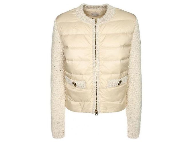 Moncler Cardigã acolchoado com fecho éclair - vista 4