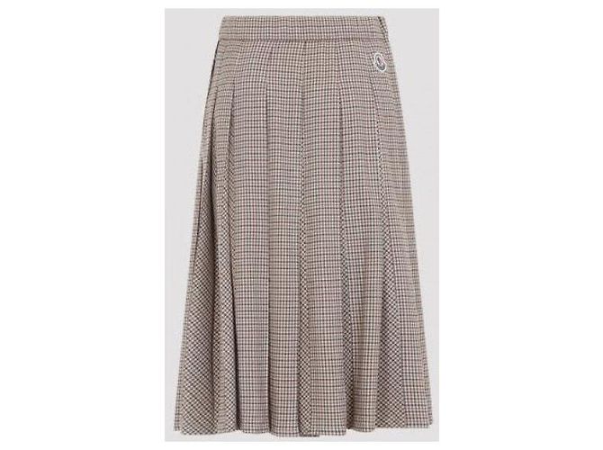 Moncler Falda midi de lana con microcuadros - vista 6