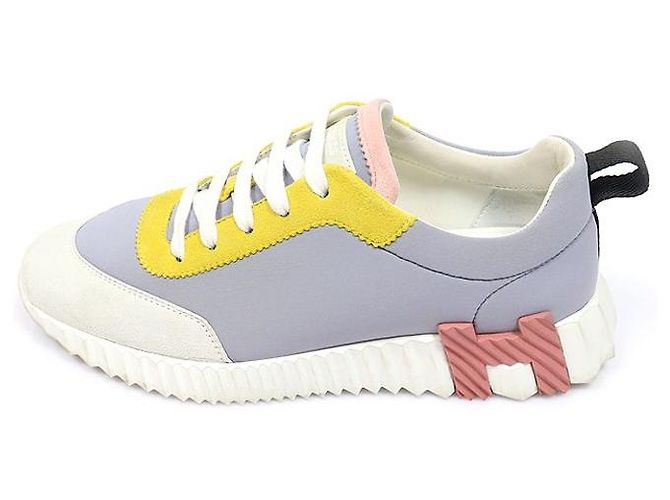 Hermès Bouncing-Sneaker aus technischem Canvas und Wildleder in Multicolor - Ansicht 4