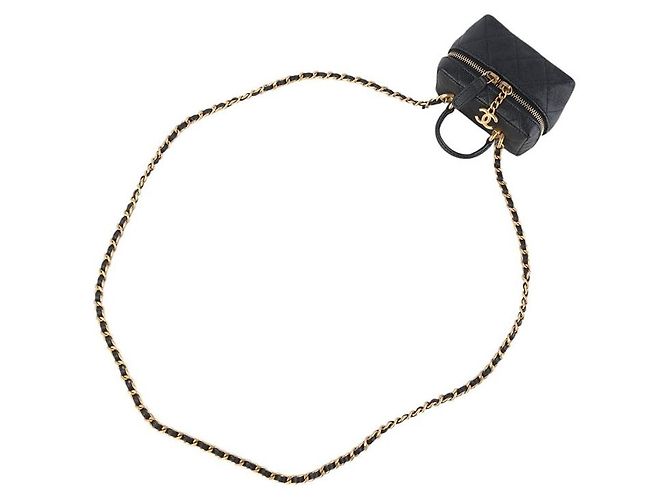 Chanel Caviar Vanity Mini Handle Chain Crossbody Bag - Ansicht 4