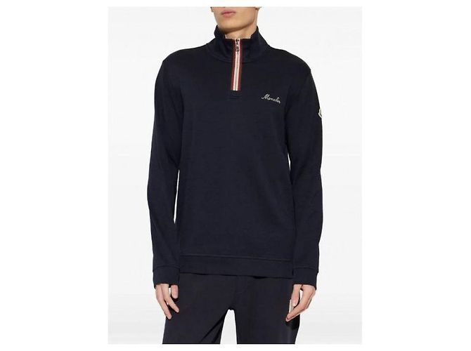 Moncler Sweatshirt mit Polo-Kragen und gesticktem Logo - Ansicht 6