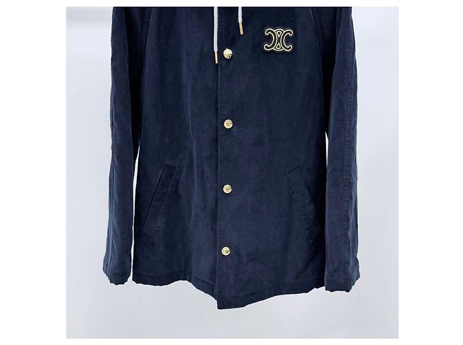 Céline Cordjacke mit Kapuze Navy - Ansicht 3