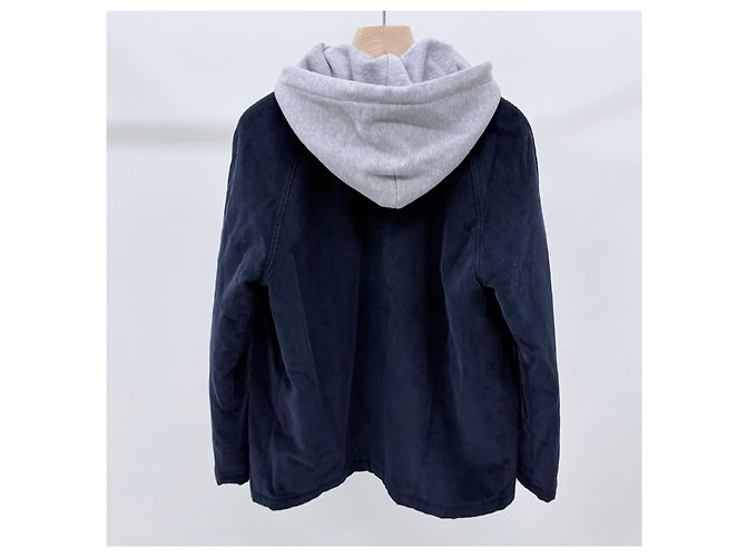 Céline Cordjacke mit Kapuze Navy - Ansicht 4