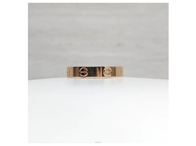 Cartier Anello Love Band Small Pink Gold - vista 2
