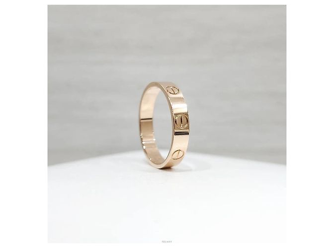 Cartier Anello Love Band Small Pink Gold - vista 3