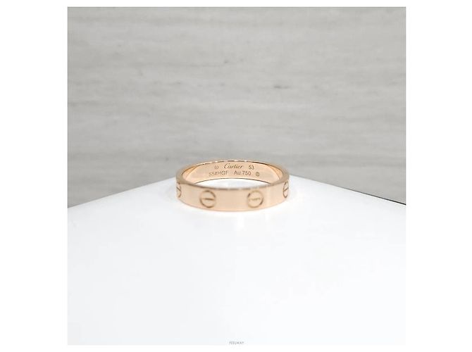Cartier Anello Love Band Small Pink Gold - vista 4