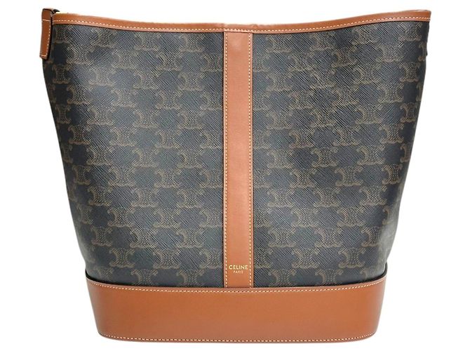 Céline Triomphe Canvas Medium Bucket Bag - Ansicht 2