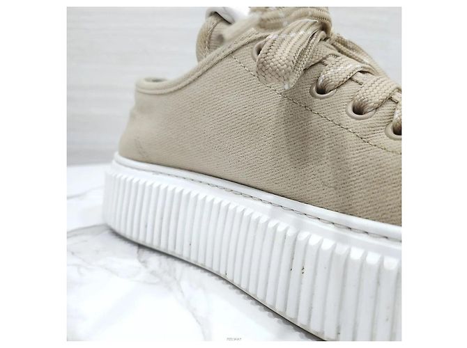 Sneakers Miu Miu in denim blu - vista 6
