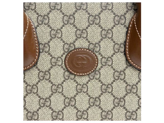 Gucci Borsa Tote piccola marrone Interlocking GG - vista 10