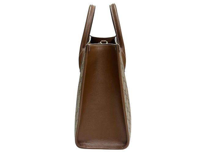 Gucci Borsa Tote piccola marrone Interlocking GG - vista 4