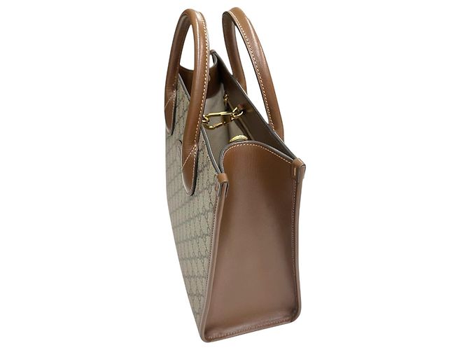 Gucci Borsa Tote piccola marrone Interlocking GG - vista 9