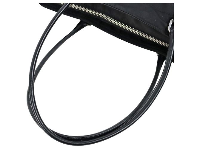 Prada Borsa a tracolla con rifiniture in Pocono nero - vista 6