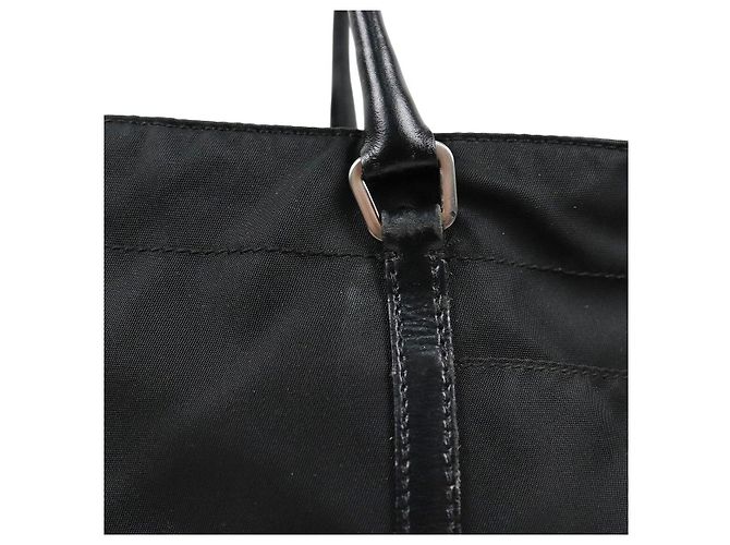 Prada Borsa a tracolla con rifiniture in Pocono nero - vista 7