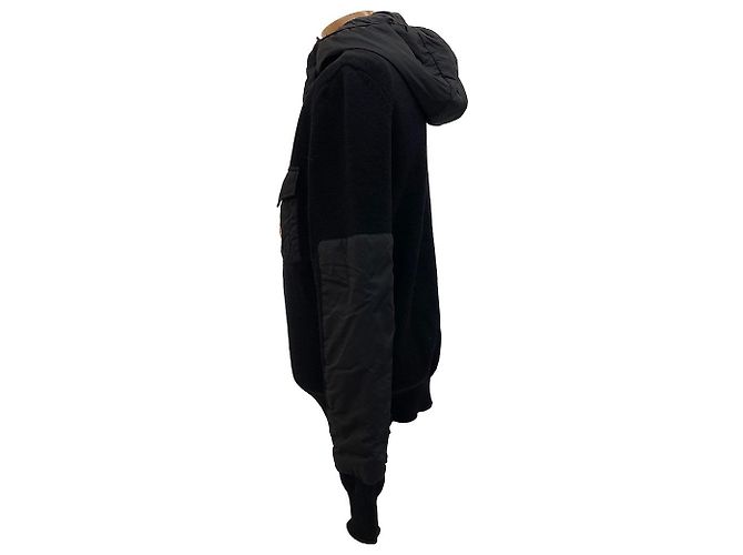 Moncler Logo Strickjacke mit Kapuze aus Wollmischung - Ansicht 9