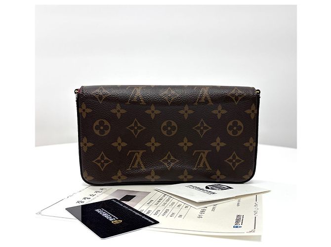 Louis Vuitton Borsa a tracolla Monogram Pouch Felicie con catena - vista 5