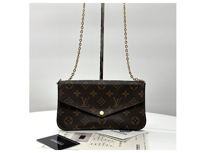 Louis Vuitton Borsa a tracolla Monogram Pouch Felicie con catena - vista 6