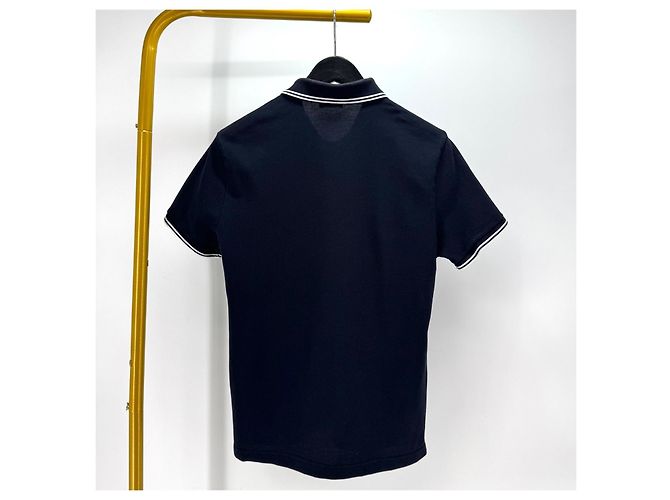 Moncler Kurzarm T-Shirt mit Polokragen Navy - Ansicht 3