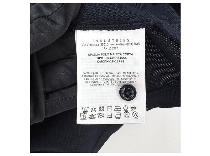 Moncler Kurzarm T-Shirt mit Polokragen Navy - Ansicht 7