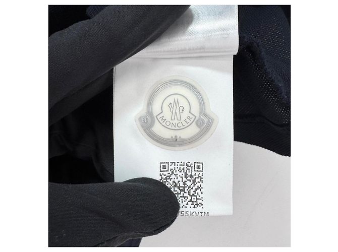 Moncler Kurzarm T-Shirt mit Polokragen Navy - Ansicht 8