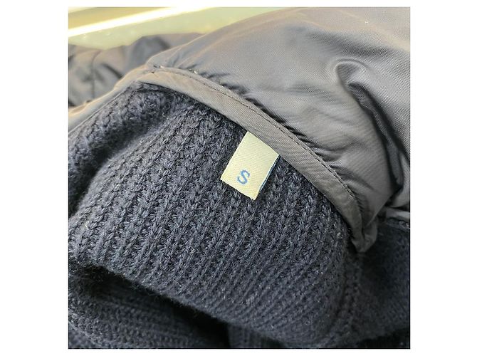 Moncler Cardigã de malha acolchoado com capuz - vista 6