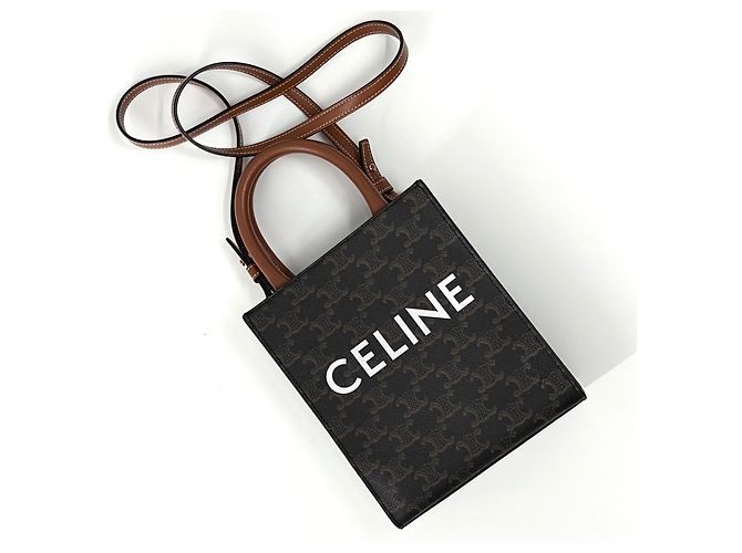 Céline Triomphe Mini Cabas Tote Crossbody Bag - Ansicht 8
