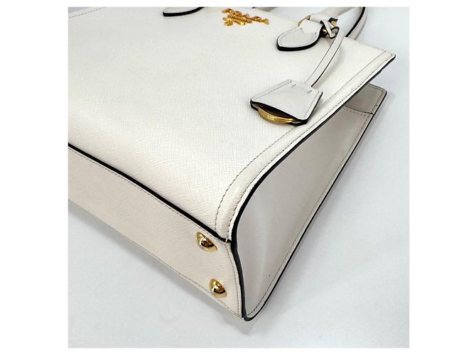 Prada Borsa Tote e borsa a tracolla in pelle Saffiano - vista 12