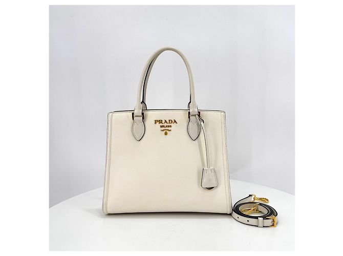Prada Borsa Tote e borsa a tracolla in pelle Saffiano - vista 6