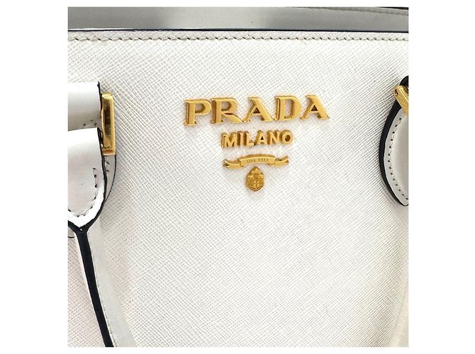 Prada Borsa Tote e borsa a tracolla in pelle Saffiano - vista 7