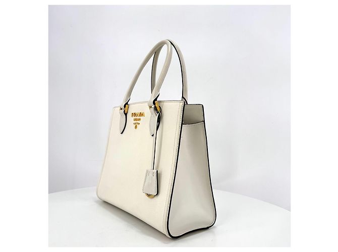 Prada Borsa Tote e borsa a tracolla in pelle Saffiano - vista 9