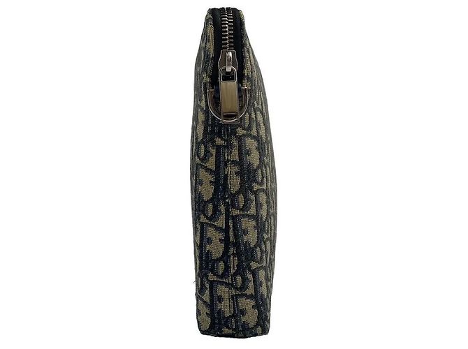 Dior Pouch piatta con zip Oblique Jacquard Blu - vista 12