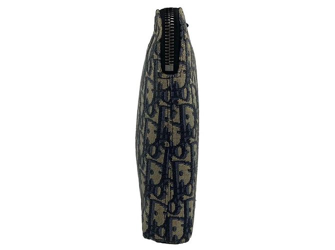 Dior Pouch piatta con zip Oblique Jacquard Blu - vista 2