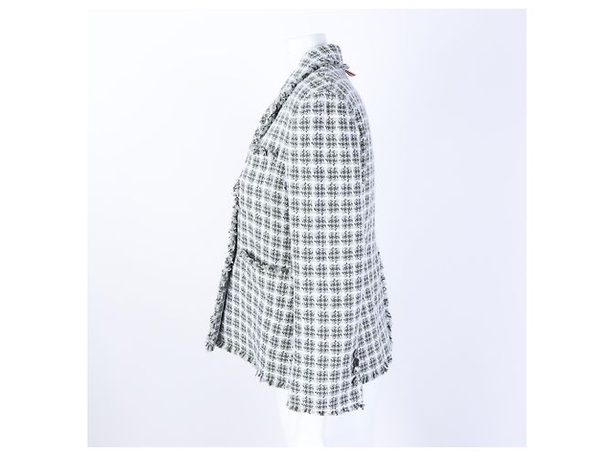 Thom Browne Tweed Jacke Grün - Ansicht 2