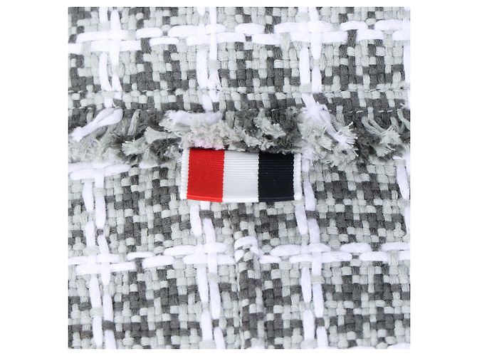 Thom Browne Tweed Jacke Grün - Ansicht 4