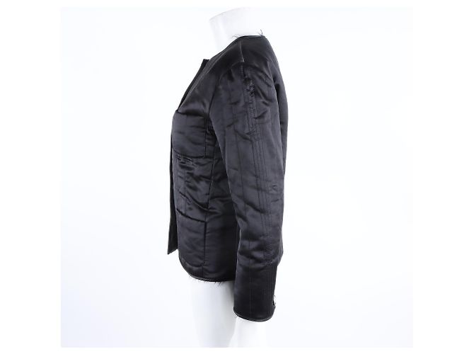 Chanel Seidenjacke Schwarz - Ansicht 2