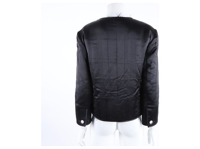 Chanel Seidenjacke Schwarz - Ansicht 3