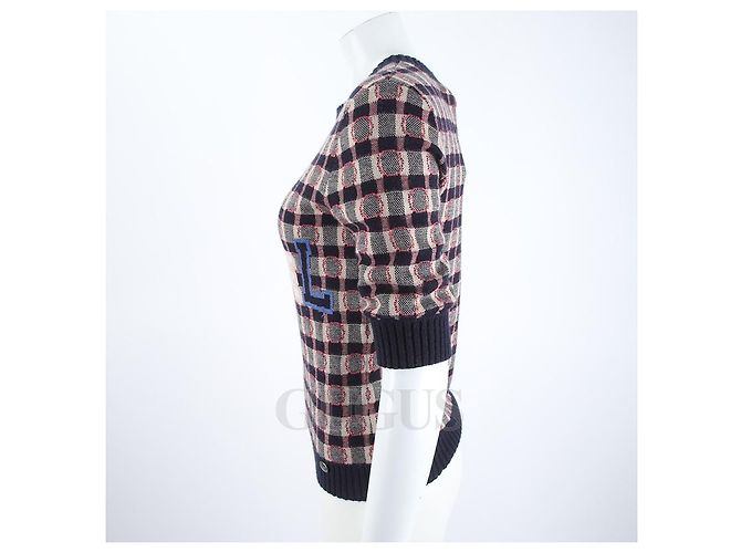 Chanel Tejido de manga corta Navy Multi - vista 2