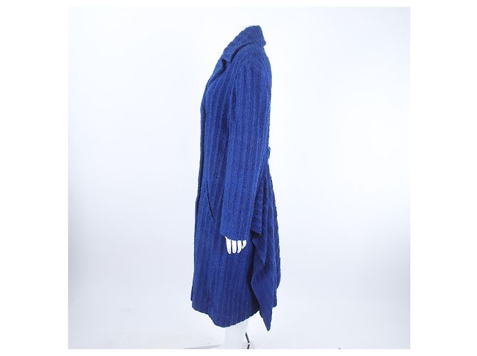 Abrigo de tweed azul Chanel - vista 2