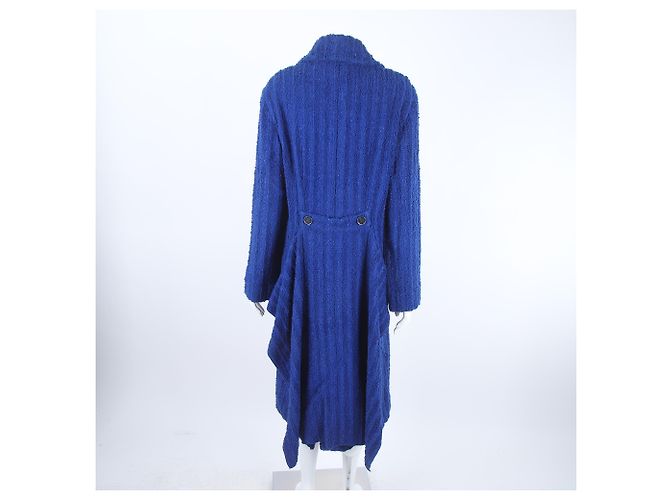 Abrigo de tweed azul Chanel - vista 3