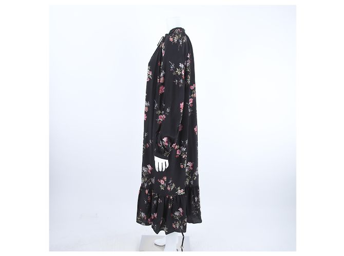 Céline Silk Long Dress Black - view 2
