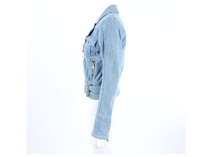 Balmain Jeansjacke Blau - Ansicht 2