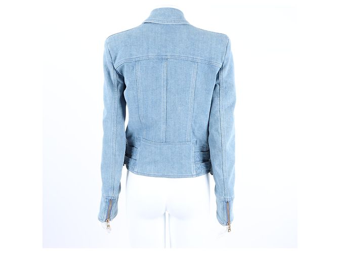 Balmain Jeansjacke Blau - Ansicht 3