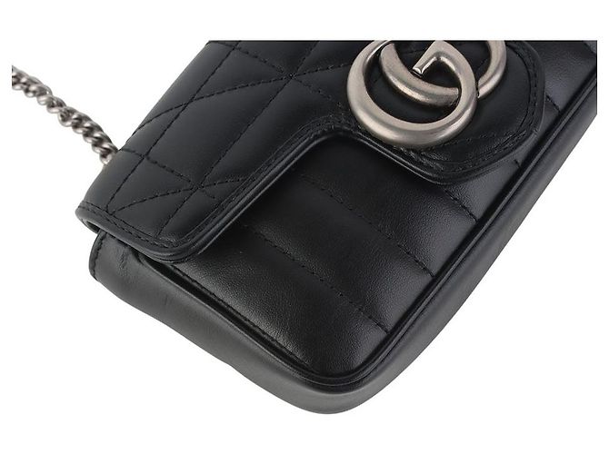 Gucci Borsa a tracolla super mini GG Marmont matelassé - vista 5