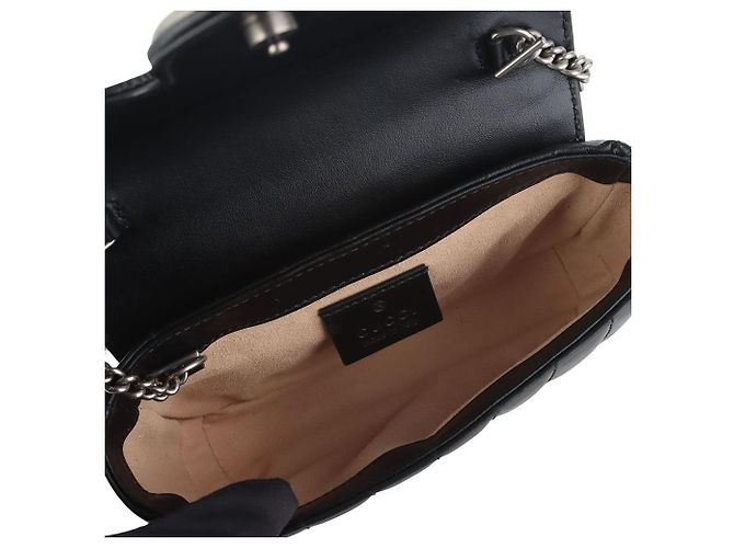 Gucci Borsa a tracolla super mini GG Marmont matelassé - vista 7