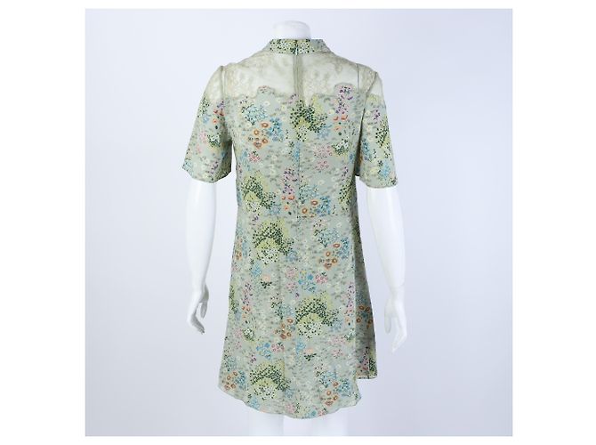 Vestido de encaje de seda Valentino - vista 3
