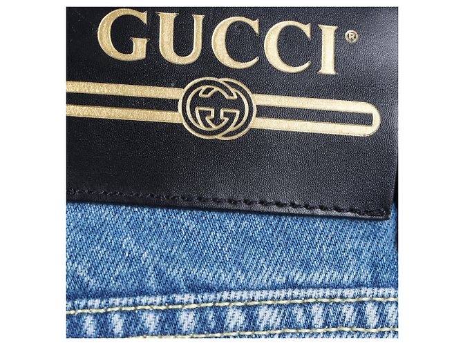 Jeans Gucci Blu - vista 4