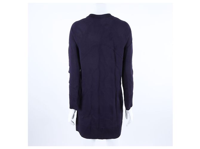 Hermès Strickkleid Dunkelblau Wolle - Ansicht 3