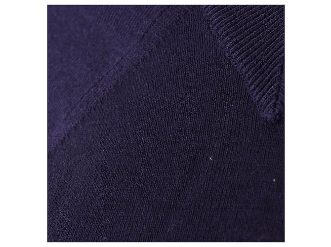 Hermès Strickkleid Dunkelblau Wolle - Ansicht 4